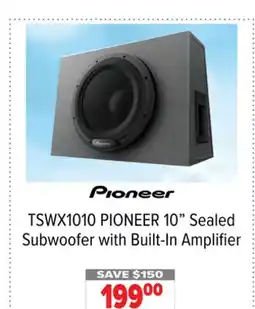 2001 Audio Video TSWX1010 PIONEER 10 Sealed Subwoofer with Built-In Amplifier offer