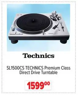 2001 Audio Video SL1500CS TECHNICS Premium Class Direct Drive Turntable offer