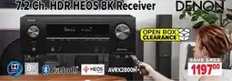 2001 Audio Video AVRX2800H 7.2 DENON 7.2 Ch. HDR heos 8K Receiver offer