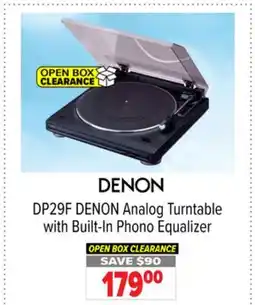 2001 Audio Video DP29F DENON Analog Turntable with Built-In Phono Equalizer offer