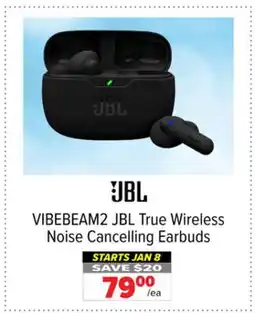 2001 Audio Video VIBEBEAM2 JBL True Wireless Noise Cancelling Earbuds offer