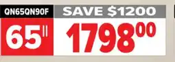2001 Audio Video QN65QN90F SAMSUNG 65 Neo QLED 4K QN90F Vision AI Smart TV offer