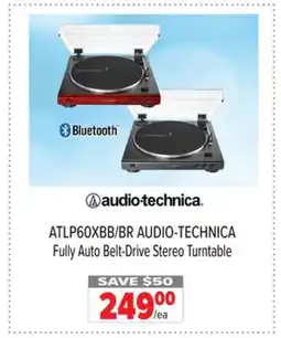 2001 Audio Video ATLP60XBB/BR AUDIO-TECHNICA Fully Auto Belt-Drive Stereo Turntable offer