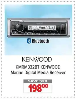 2001 Audio Video KMRM332BT KENWOOD Marine Digital Media Receiver offer