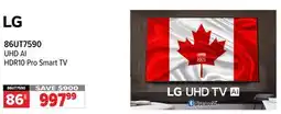 2001 Audio Video 86UT7590 LG 86 UHD AI HDR10 Pro Smart TV offer