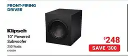 Visions Electronics K100SW 10 Powered Subwoofer 250 Watts offer