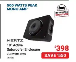 Visions Electronics 10 Active Subwoofer Enclosure offer