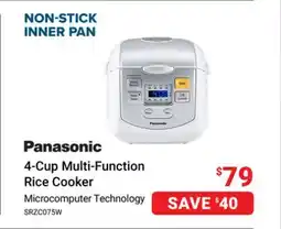 Visions Electronics Panasonic 4-Cup Multi-Function Rice Cooker offer
