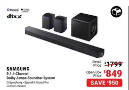 Visions Electronics 9.1.4-Channel Dolby Atmos Soundbar System offer