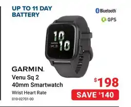 Visions Electronics Garmin Venu Sq 2 40mm Smartwatch offer