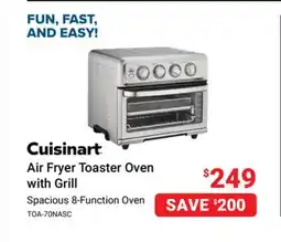 Visions Electronics Cuisinart Air Fryer Toaster Oven with Grill offer