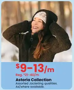 Fabricland Astoria Collection offer