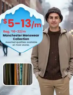 Fabricland Manchester Menswear Collection offer