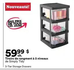 Michaels Tiroirs de rangment à 3 niveaux de Simply Tidy offer