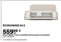 Michaels Cricut Maker 4 avec ensemble d'accessoires numériques offer