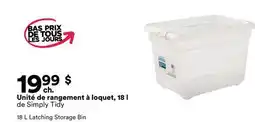 Michaels Unité de rangement à loquet, 18 l de Simply Tidy offer