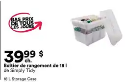 Michaels Boîtier de rangement de 18 l de Simply Tidy offer