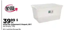 Michaels Unité de rangement à loquet, 80 l de Simply Tidy offer