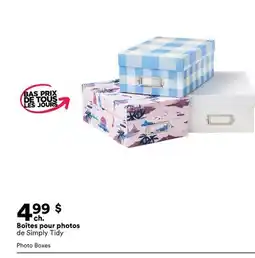 Michaels Boîtes pour photos de Simply Tidy offer
