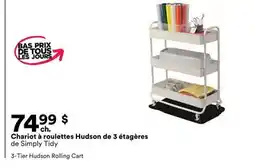 Michaels Chariot à roulettes Hudson de 3 étagères de Simply Tidy offer