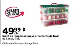 Michaels Unité de rangement pour ornements de Noël de Simply Tidy offer