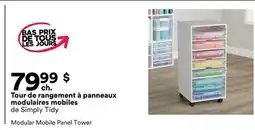 Michaels Tour de rangement à panneaux modulaires mobiles de Simply Tidy offer