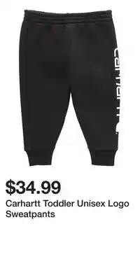 Mark's Carhartt Toddler Unisex Logo Sweatpants offer