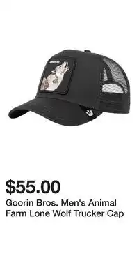 Mark's Goorin Bros. Men's Animal Farm Lone Wolf Trucker Cap offer
