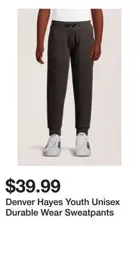 Mark's Denver Hayes Youth Unisex Durable Wear Sweatpants offer