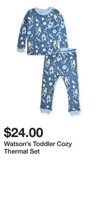 Mark's Watson's Toddler Cozy Thermal Set offer