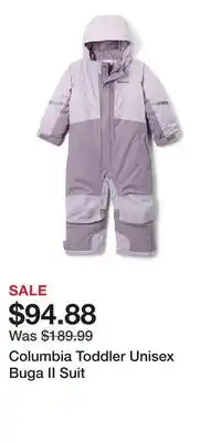 Mark's Columbia Toddler Unisex Buga II Suit offer