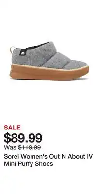Mark's Sorel Women's Out N About IV Mini Puffy Shoes offer