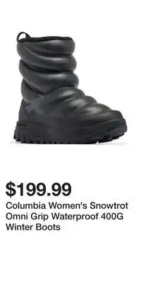 Mark's Columbia Women's Snowtrot Omni Grip Waterproof 400G Winter Boots offer