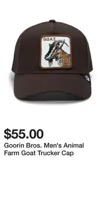 Mark's Goorin Bros. Men's Animal Farm Goat Trucker Cap offer