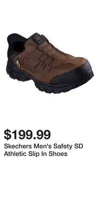 Mark's Skechers Men's Safety SD Athletic Slip In Shoes offer