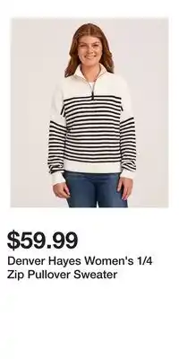 Mark's Denver Hayes Women's 1/4 Zip Pullover Sweater offer