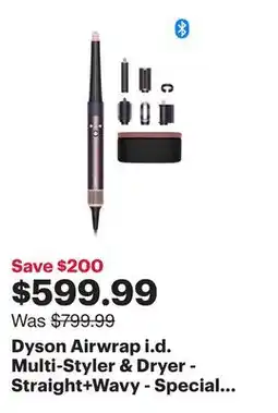 Best Buy Dyson Airwrap i.d. Multi-Styler & Dryer - Straight+Wavy - Special Edition - Jasper Plum offer