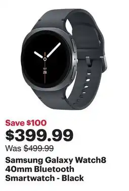 Best Buy Samsung Galaxy Watch8 40mm Bluetooth Smartwatch - Black offer