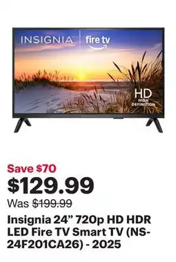 Best Buy Insignia 24 720p HD HDR LED Fire TV Smart TV (NS-24F201CA26) - 2025 offer