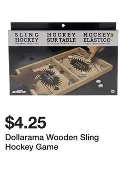 Dollarama Dollarama Wooden Sling Hockey Game offer