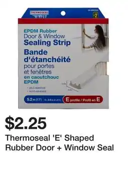 Dollarama Thermoseal 'E' Shaped Rubber Door + Window Seal offer