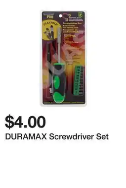 Dollarama DURAMAX Screwdriver Set offer