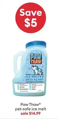 Petsmart Paw Thaw pet-safe ice melt offer