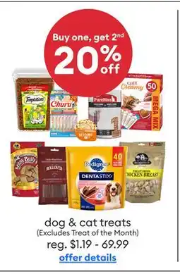 Petsmart dog & cat treats offer