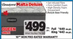 Surplus Furniture Malta Deluxe Queen Mattress Set offer