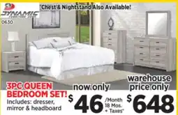 Surplus Furniture 3PC QUEEN BEDROOM SET! offer