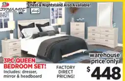Surplus Furniture Aurora Oak 3-Piece Queen Bedroom Set offer