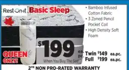 Surplus Furniture Basic Sleep Queen Mattress Set offer