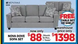 Surplus Furniture Nova Dove Sofa & Loveseat offer