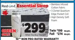 Surplus Furniture Essential Sleep Queen Mattress Set offer